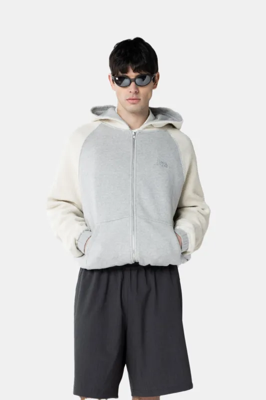 REVERSE FULL ZIP HOODIE made by Bonsai
