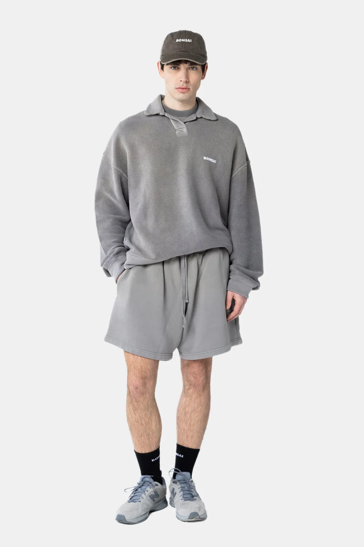 SPRAY DYED POLO SWEATSHIRT sold by Bonsai product image thumbnail 3