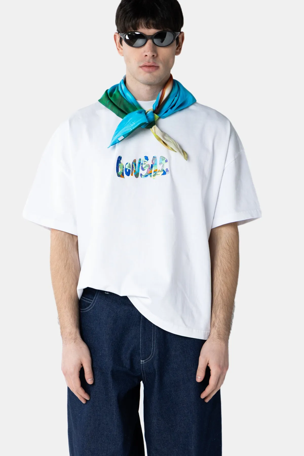 EMBROIDERY LOGO T-SHIRT WHITE sold by Bonsai product image thumbnail 2