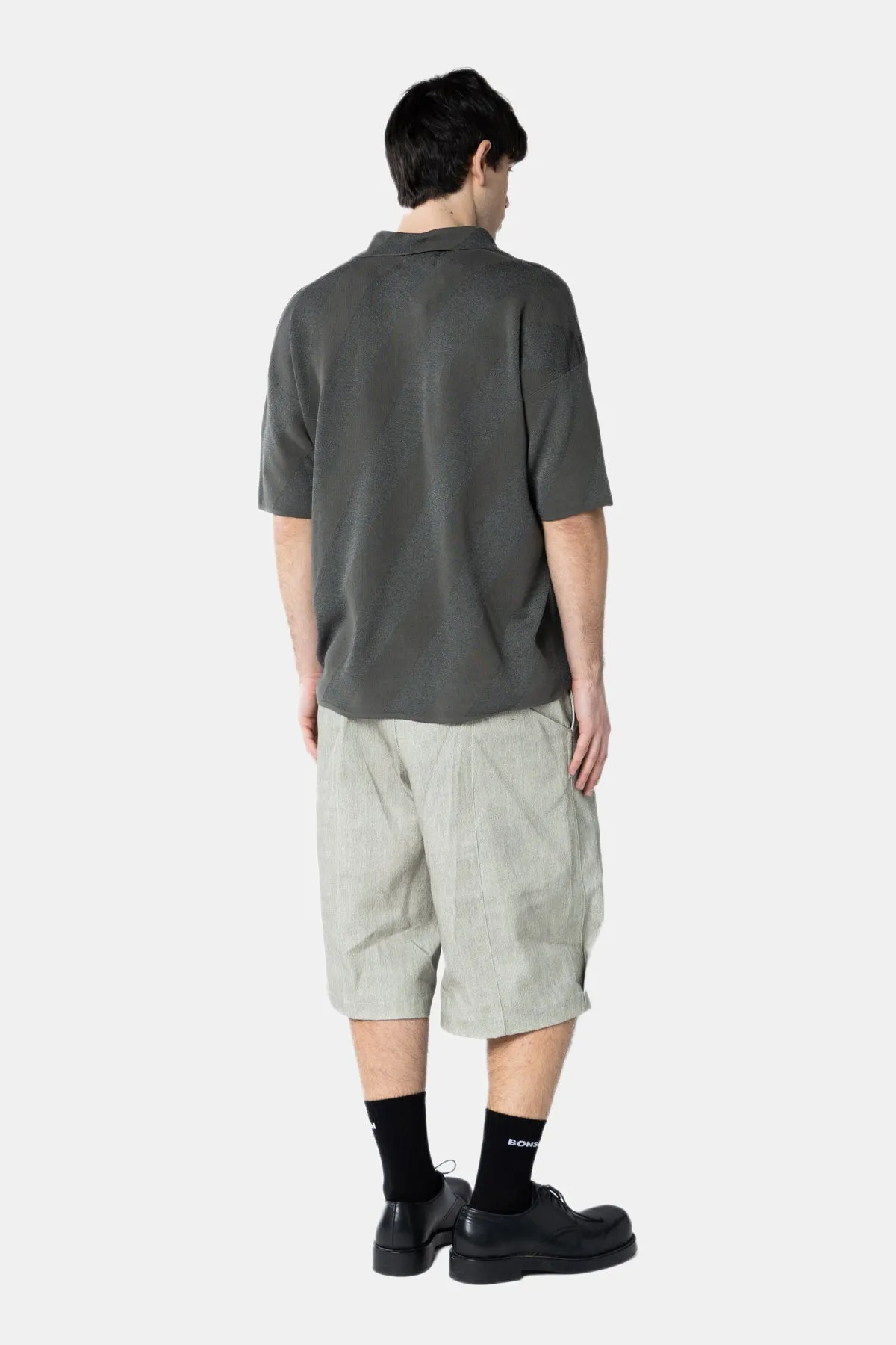 SHADOW STRIPE KNIT POLO sold by Bonsai product image thumbnail 3