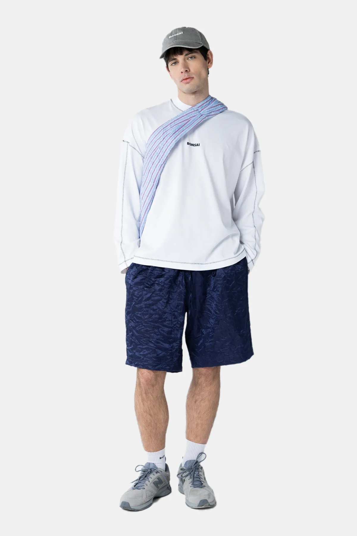 WRINKLED RELAXED-FIT SHORTS sold by Bonsai