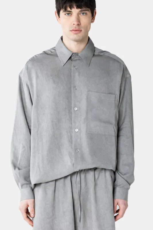 COLD DYE BUTTON DOWN SHIRT made by Bonsai