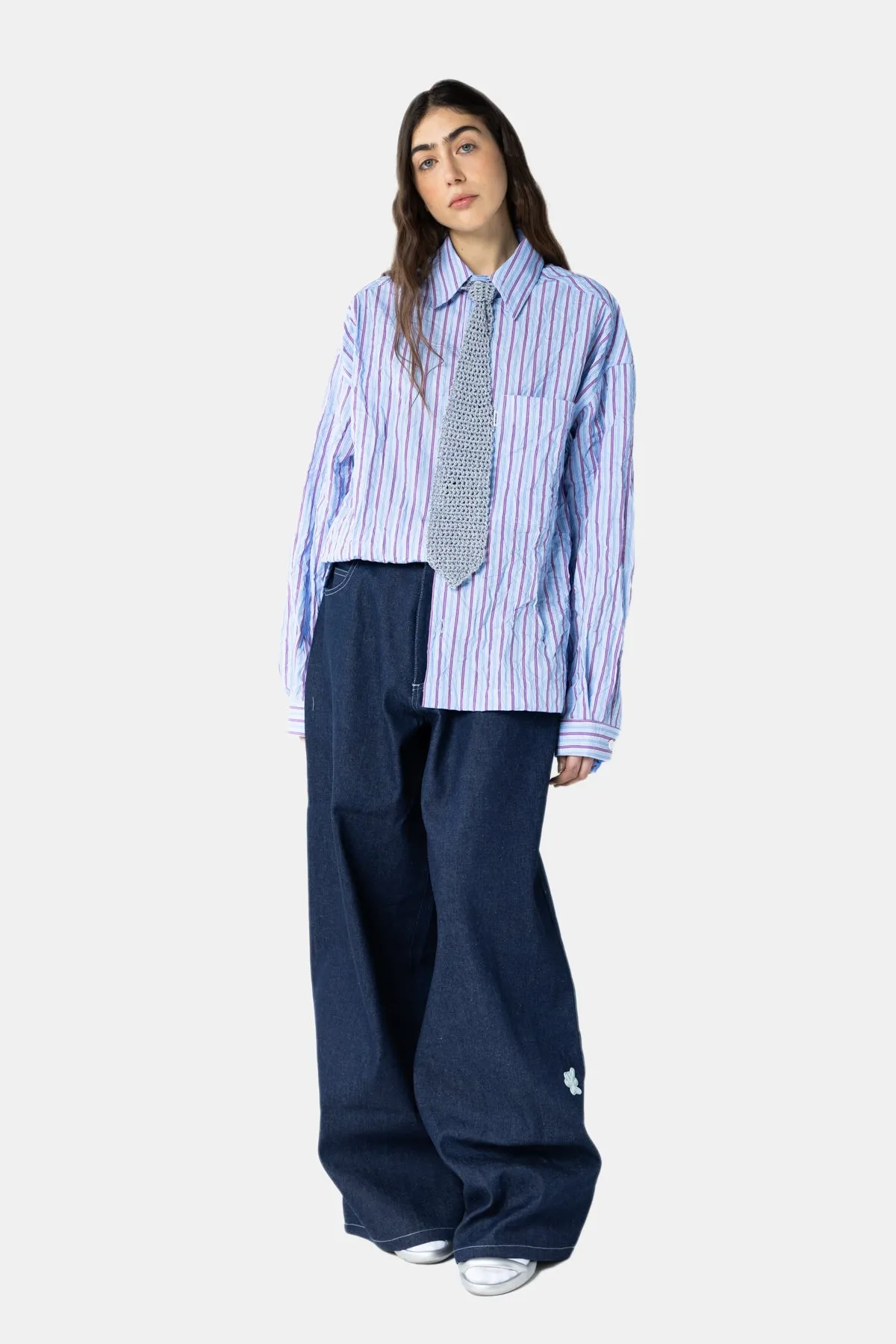 WRINKLED STRIPES BUTTON DOWN SHIRT sold by Bonsai product image thumbnail 3