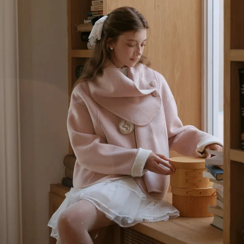 Roseraie Whispers Wool Coat sold by Ipinkustore