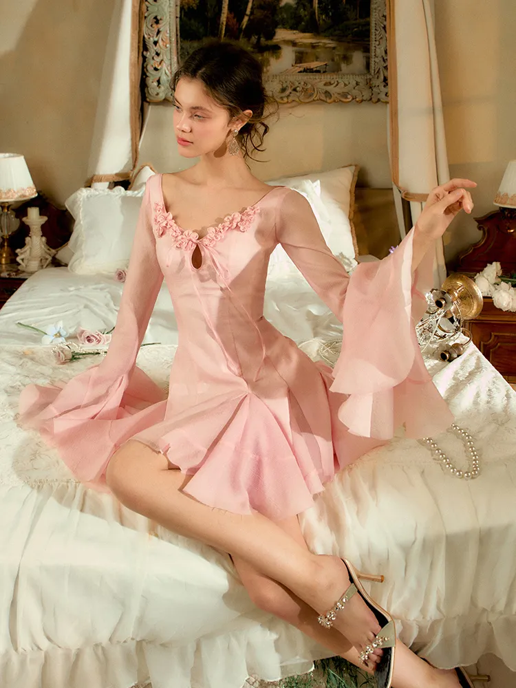 Rosy Waltz Long Sleeve Dress sold by Ipinkustore product image thumbnail 3
