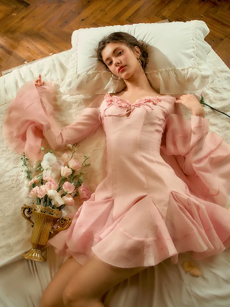 Rosy Waltz Long Sleeve Dress sold by Ipinkustore product image thumbnail 2