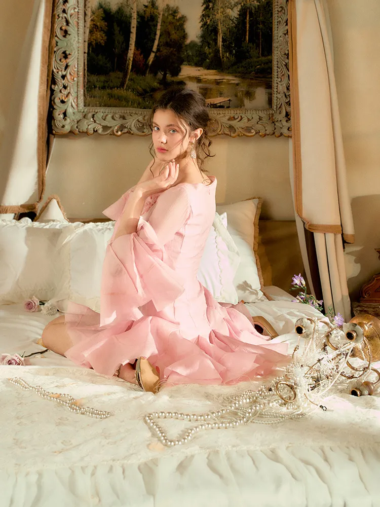 Rosy Waltz Long Sleeve Dress sold by Ipinkustore product image thumbnail 4