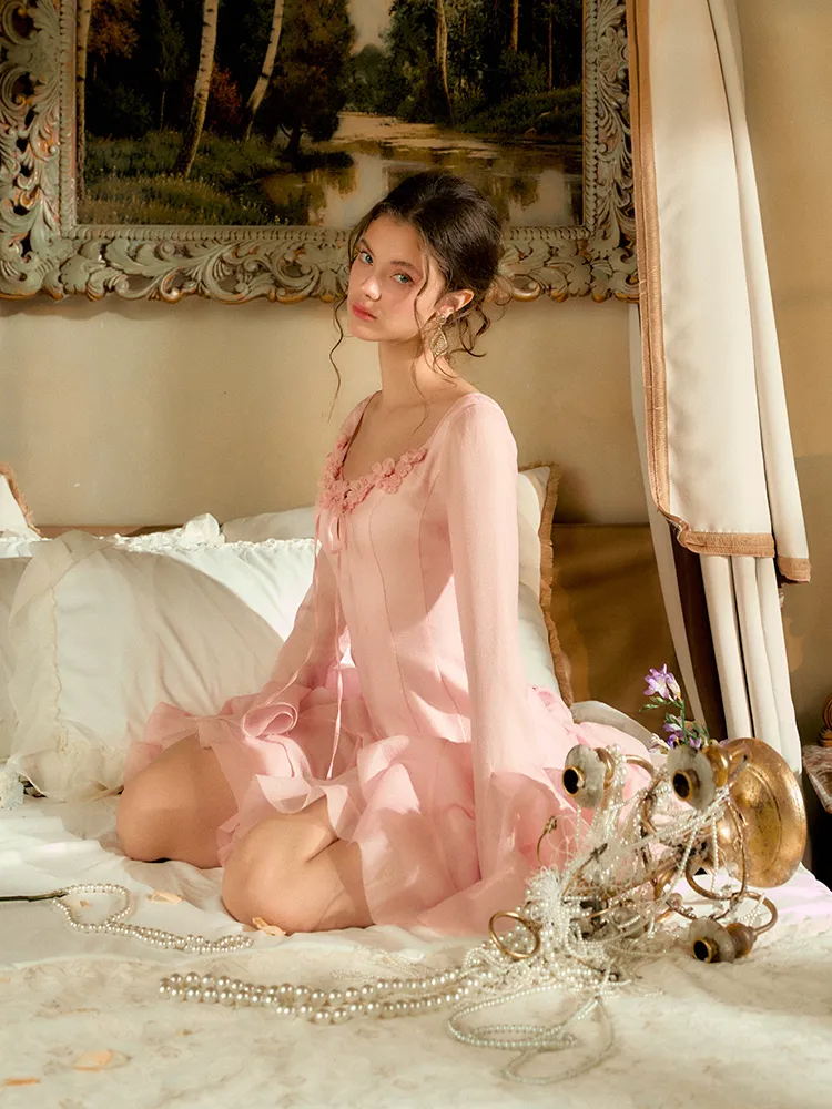 Rosy Waltz Long Sleeve Dress sold by Ipinkustore product image thumbnail 5