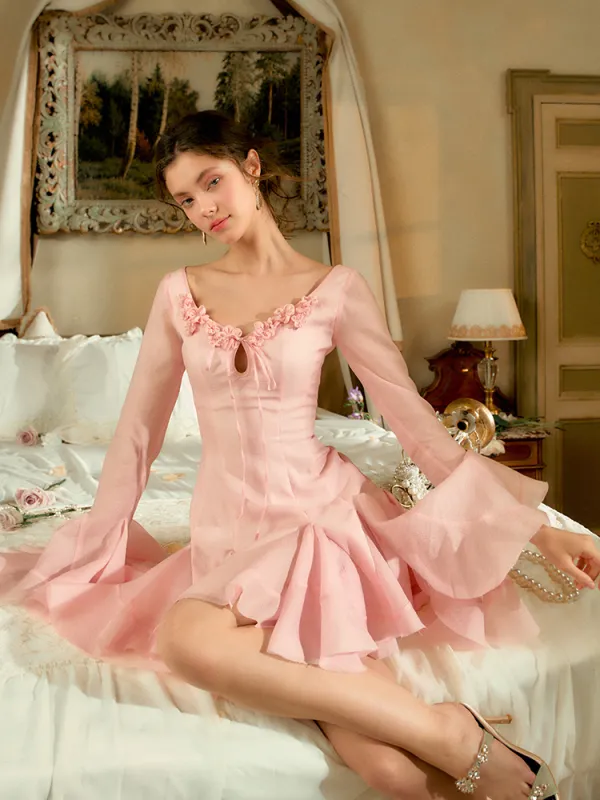 Rosy Waltz Long Sleeve Dress sold by Ipinkustore