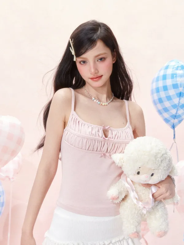 Sweetheart Shirring Top sold by Ipinkustore