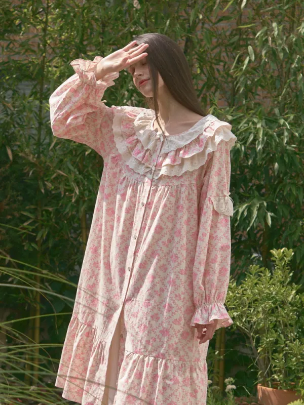 Rosy Lace Garden Dress sold by Ipinkustore