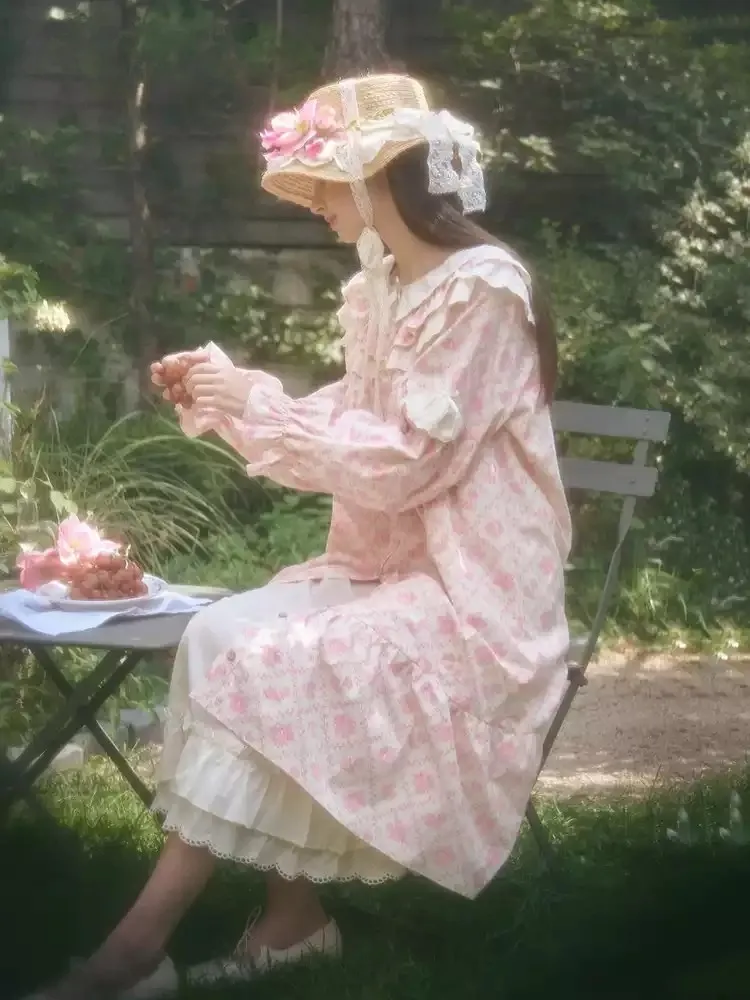 Rosy Lace Garden Dress sold by Ipinkustore product image thumbnail 5