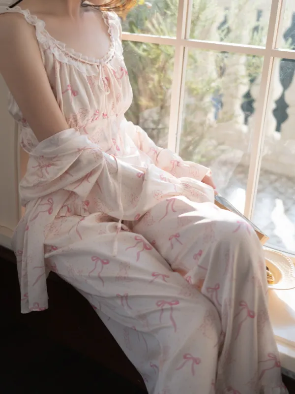 Ribbon Dream Pajama Set sold by Ipinkustore