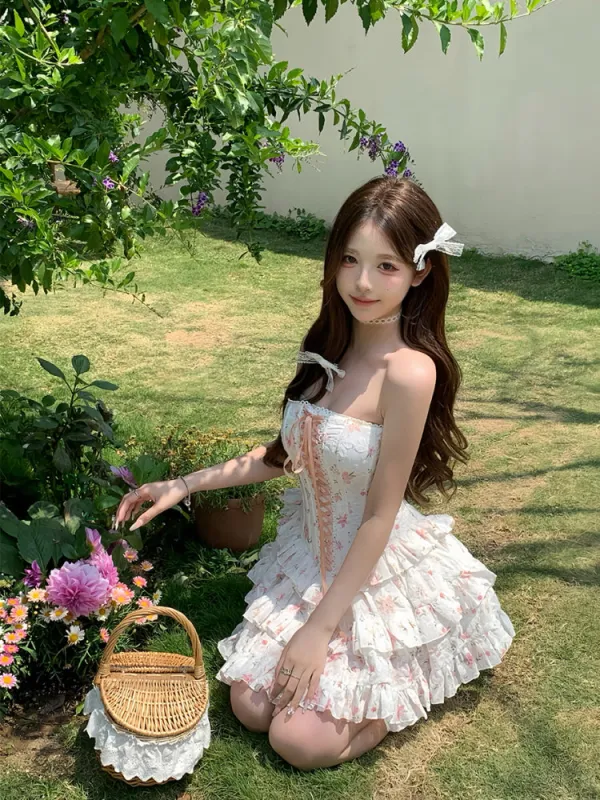 Lilac Whisper Corset Dress sold by Ipinkustore