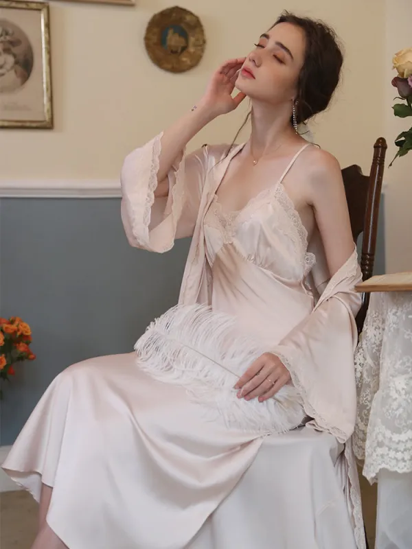 Moonlit Whisper Nightgown Set made by Ipinkustore