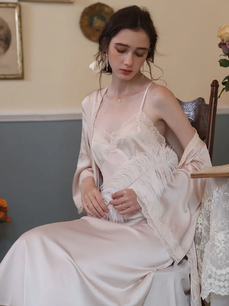Moonlit Whisper Nightgown Set sold by Ipinkustore product image thumbnail 3