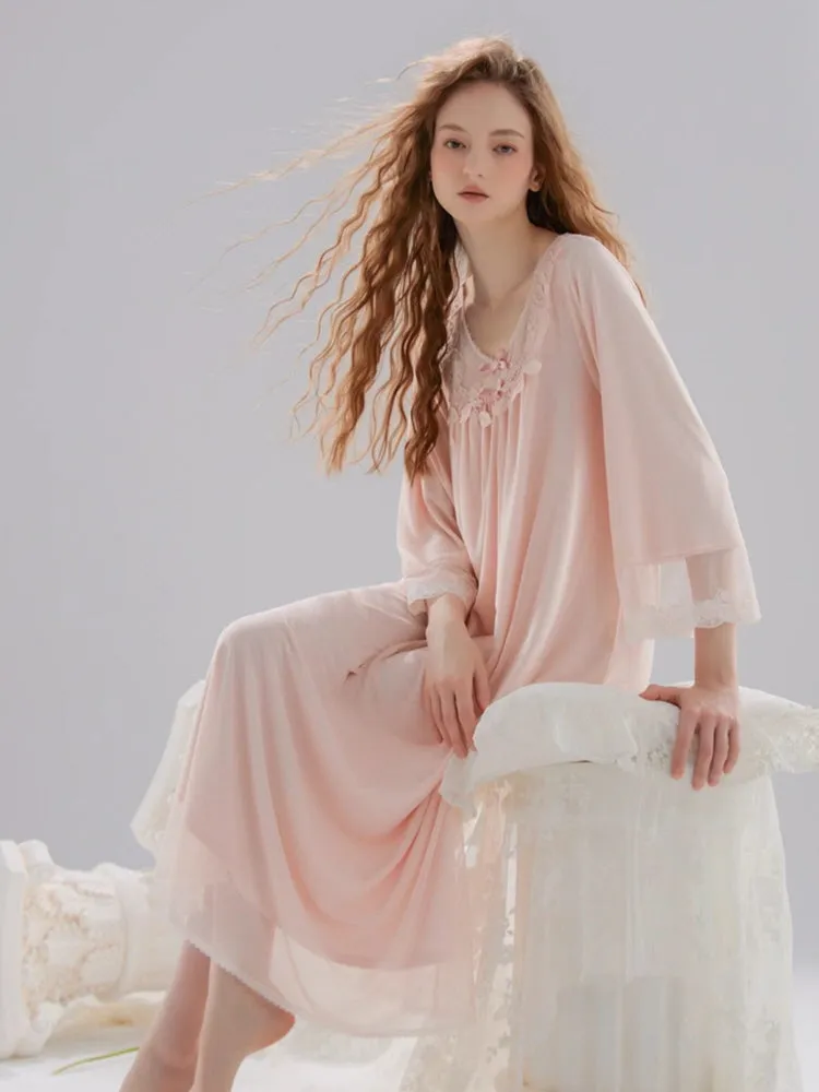 Whispering Petals Nightgown sold by Ipinkustore product image thumbnail 4