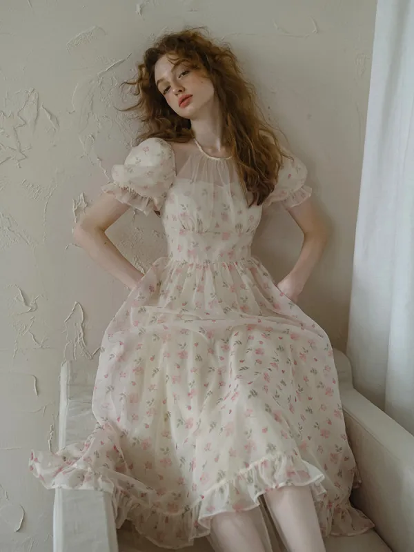 The Dawn Petal Waltz Dress sold by Ipinkustore