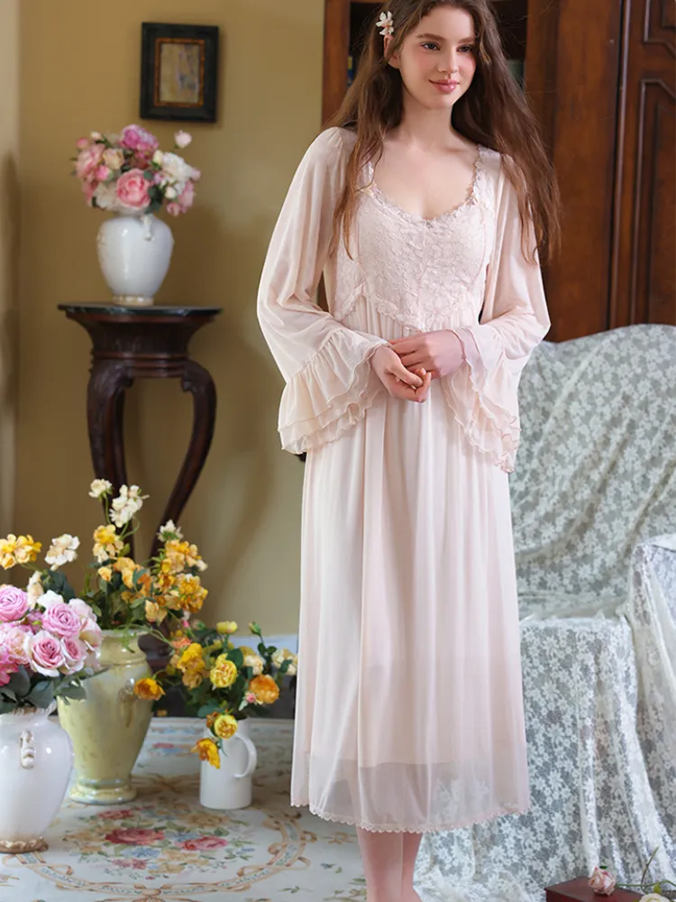 Enchanted Rose Lace Nightgown sold by Ipinkustore product image thumbnail 4
