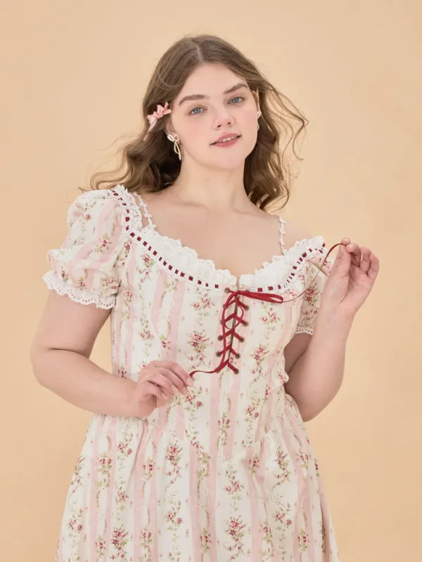 Victorian Garden Lace Dress sold by Ipinkustore