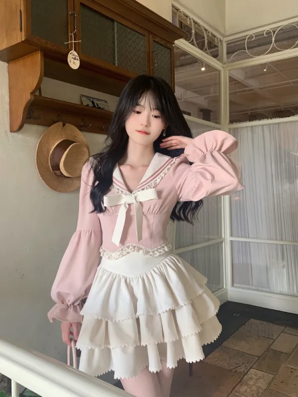 Ethereal Layered Ruffle Skirt sold by Ipinkustore