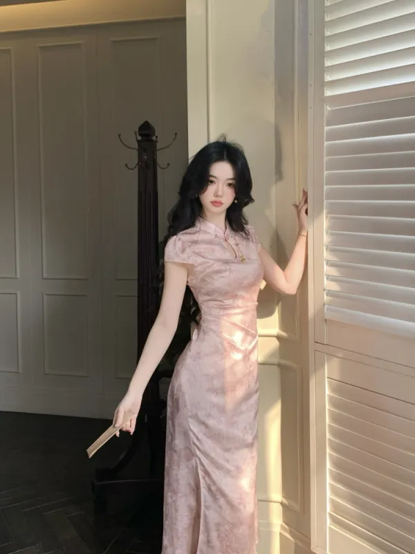 Blush Orchid Cheongsam Dress made by Ipinkustore
