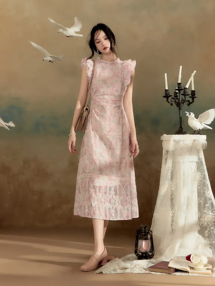 Rosewood Lace Dress sold by Ipinkustore product image thumbnail 4