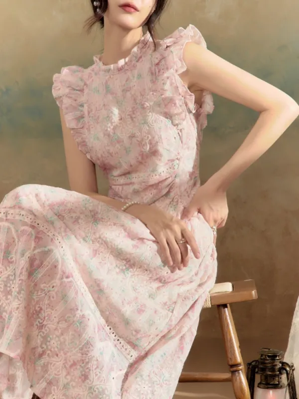 Rosewood Lace Dress made by Ipinkustore