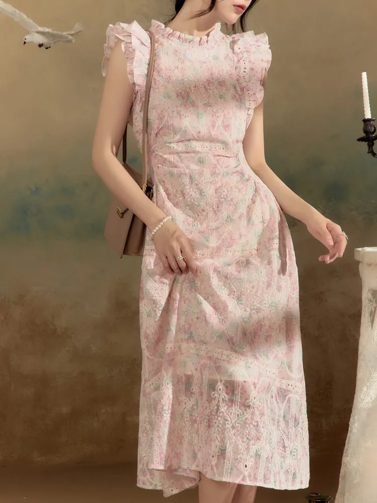 Rosewood Lace Dress sold by Ipinkustore product image thumbnail 5