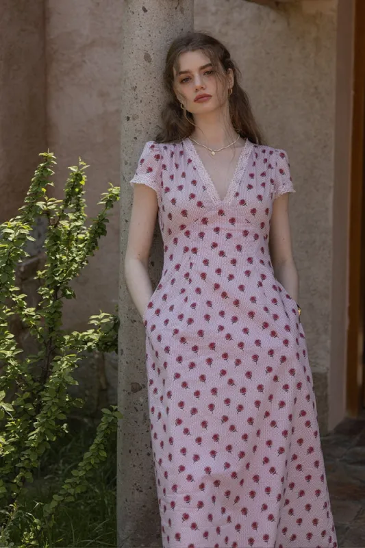 Rose Garden Vintage Lace Dress sold by Ipinkustore