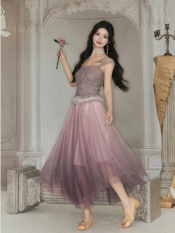 Belle Époque Gradient Skirt sold by Ipinkustore