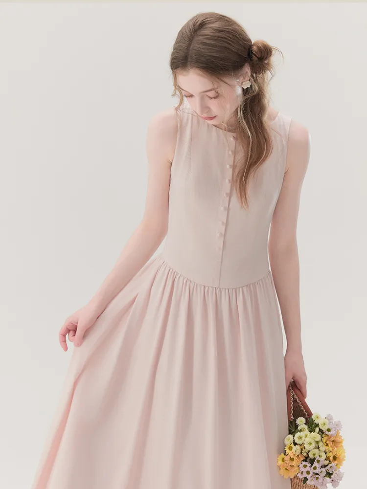 Romantic French Cotton Blend Long Dress sold by Ipinkustore product image thumbnail 2