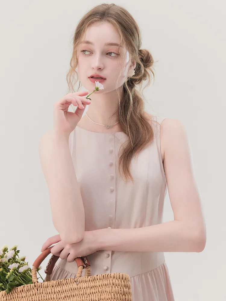 Romantic French Cotton Blend Long Dress sold by Ipinkustore product image thumbnail 3