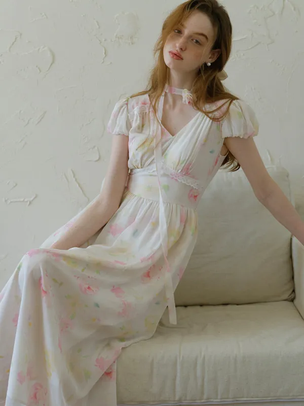 Floral Dream Chiffon Dress sold by Ipinkustore