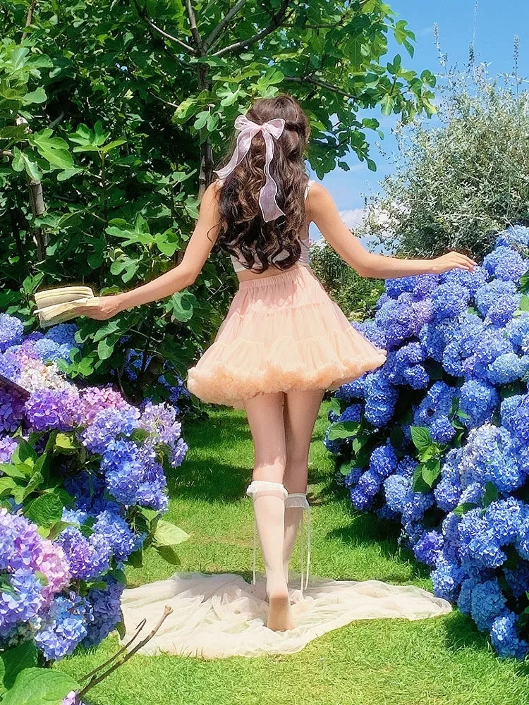 Sakura Ruffle Tulle Skirt sold by Ipinkustore product image thumbnail 4