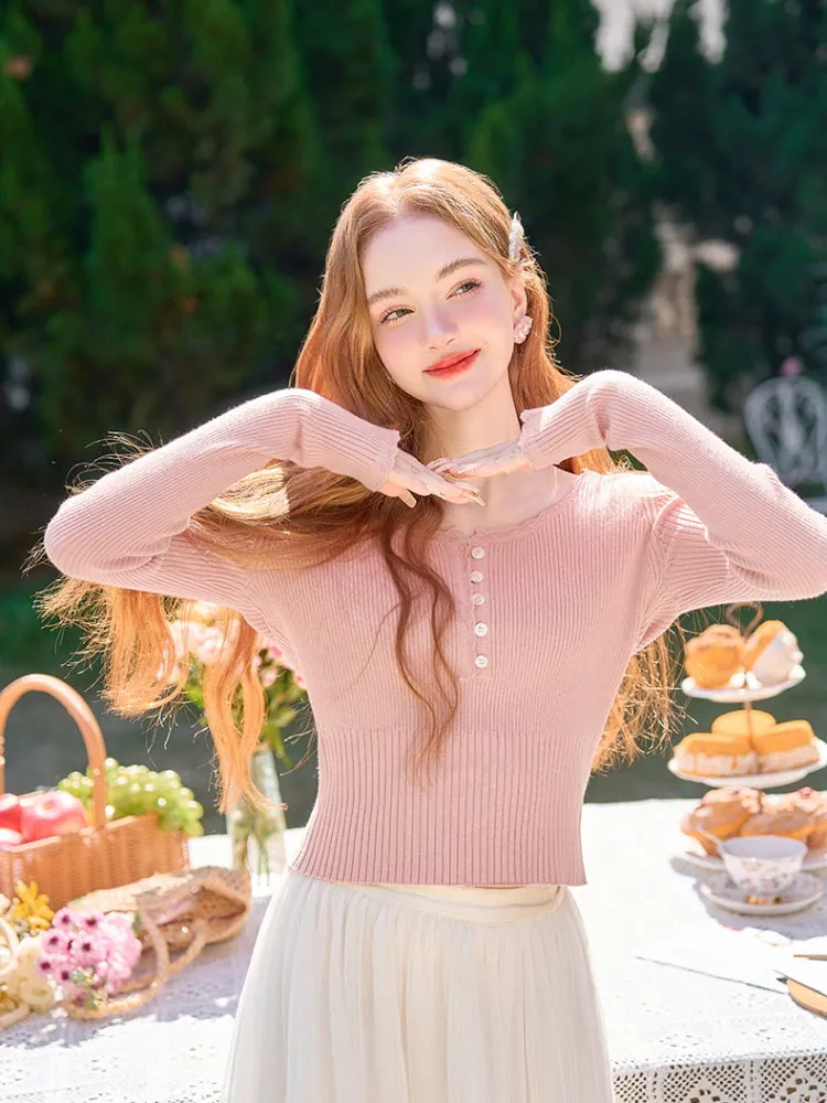 Dainty Ribbon Knit Top sold by Ipinkustore product image thumbnail 5