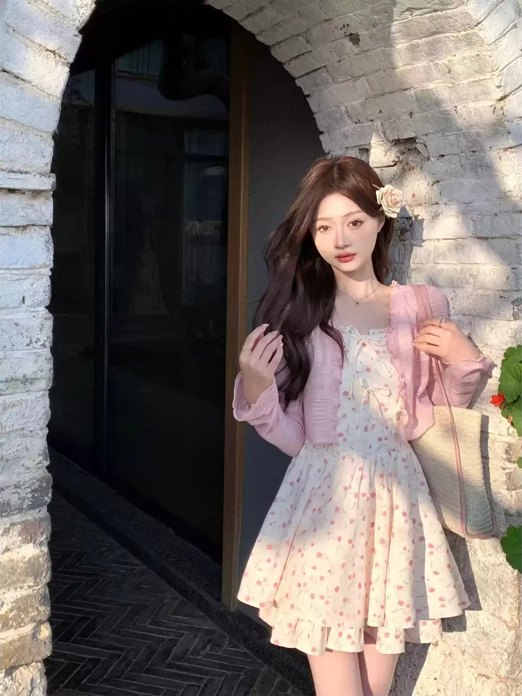 Soft Peach Blossom Dress sold by Ipinkustore product image thumbnail 4