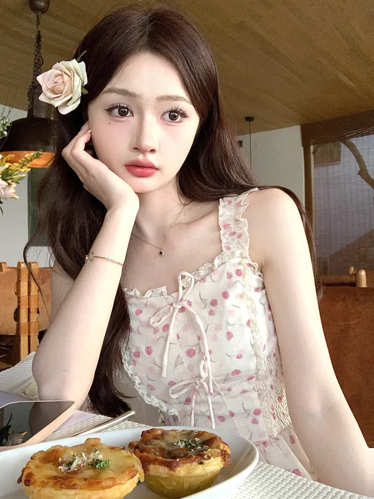 Soft Peach Blossom Dress sold by Ipinkustore product image thumbnail 5