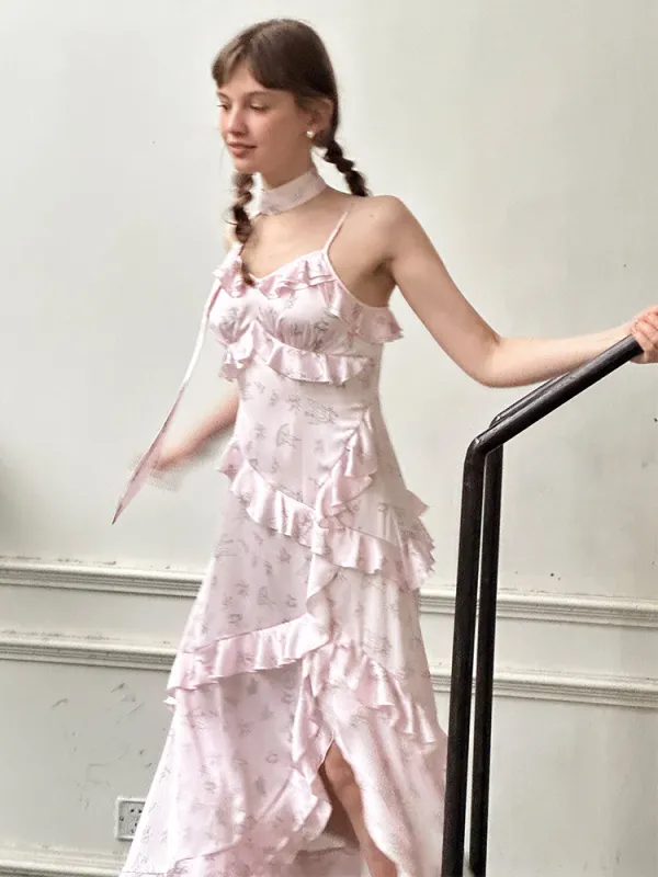 Pink Floral Slip Fairy Dress sold by Ipinkustore