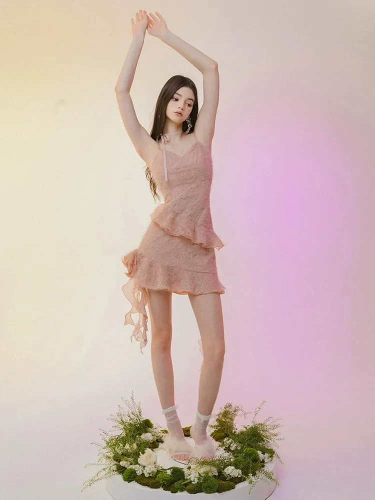 Celestial Lace Cascade Dress sold by Ipinkustore product image thumbnail 5