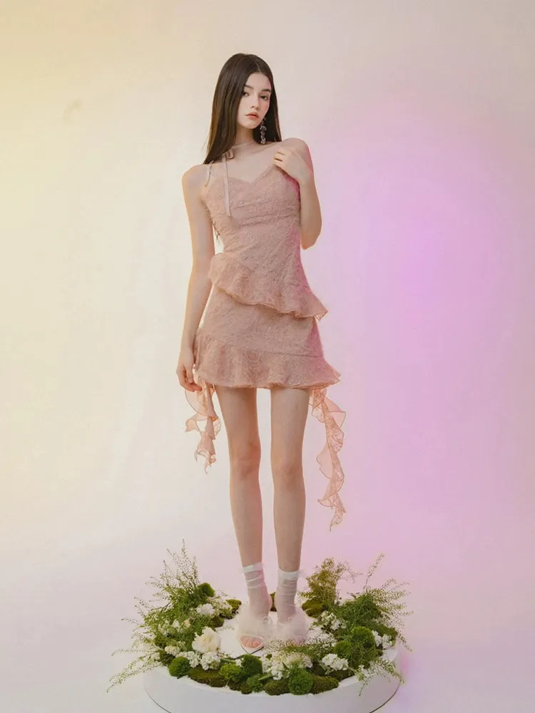 Celestial Lace Cascade Dress sold by Ipinkustore product image thumbnail 2
