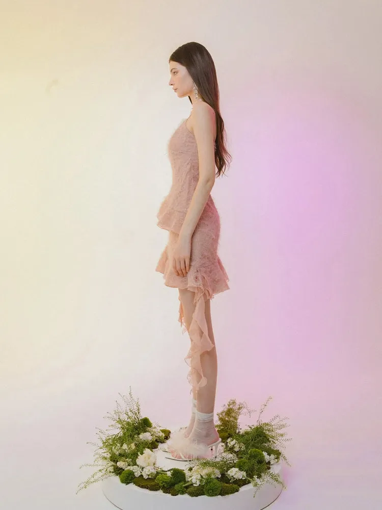 Celestial Lace Cascade Dress sold by Ipinkustore product image thumbnail 3