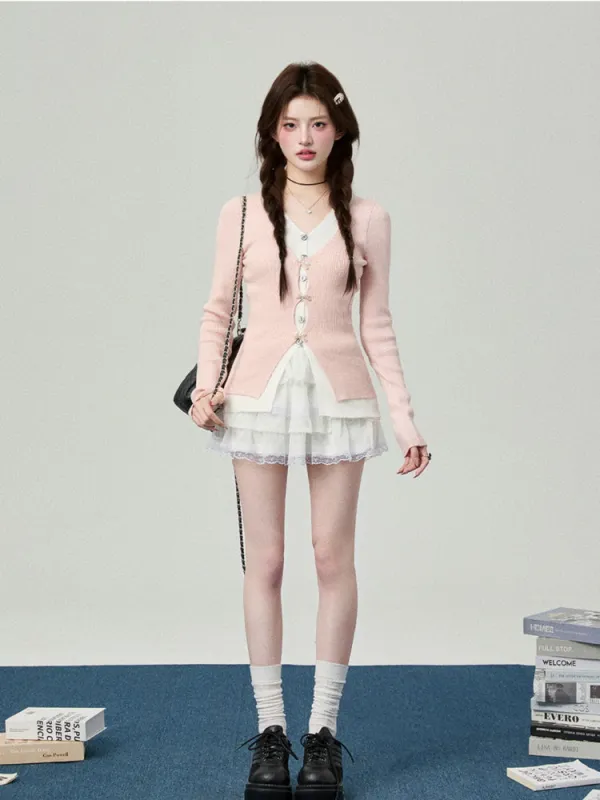 Sugar Bow Cardigan sold by Ipinkustore