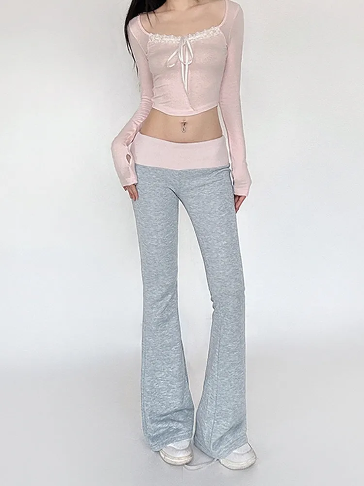 Soft Glow Flare Pants sold by Ipinkustore product image thumbnail 4