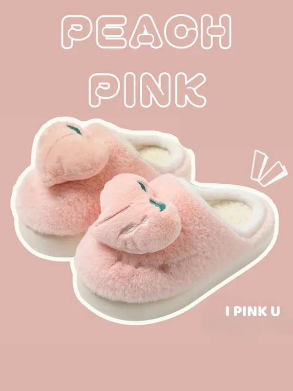 Cozy Fruit Plush Slippers sold by Ipinkustore