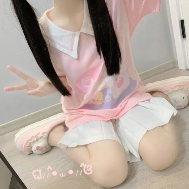 Bunny Meow Soft T-Shirt sold by Ipinkustore