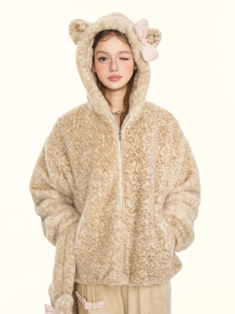 Milky Leopard Cloud Jacket sold by Ipinkustore product image thumbnail 4