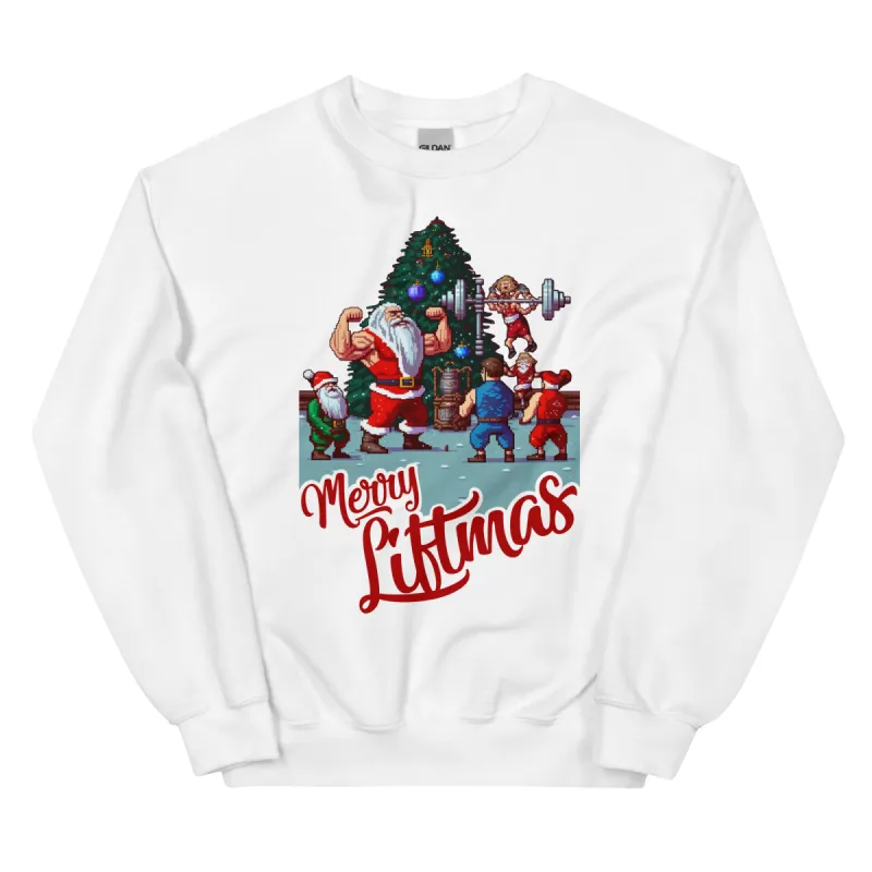 Merry Liftmas Unisex Sweatshirt made by Flex Living