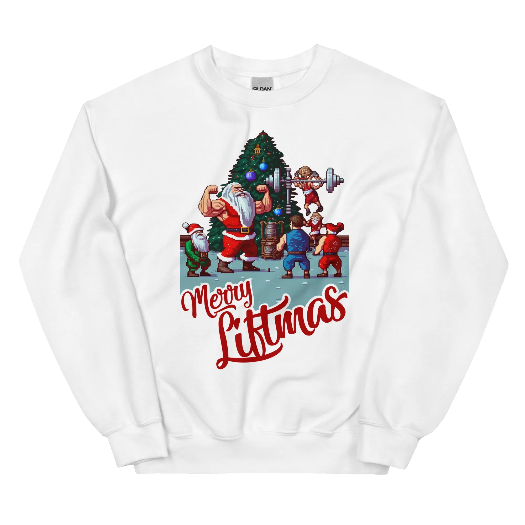 Merry Liftmas Unisex Sweatshirt sold by Flex Living