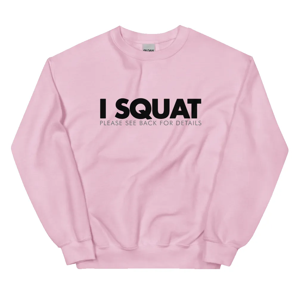 I SQUAT UNISEX SWEATSHIRT sold by Flex Living product image thumbnail 4